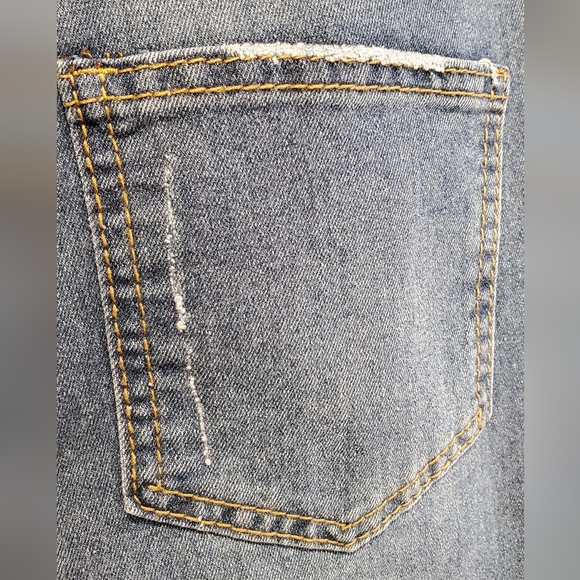 ☆3/35$ | NXH | NWT Blue Distressed High-Waisted Skinny Jeans in size Large - Picture 4 of 10